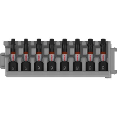 Bosch PRO Robertson Impact Bits - 8 stuks, 55mm Bosch PRO Robertson Impact Bits - 8 stuks, 55mm