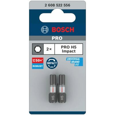Bosch Embout PRO Hex Impact - Embouts de tournevis à choc - 2 pièces - Publicité Bosch Embout PRO Hex Impact - Embouts de tournevis à choc - 2 pièces - Publicité