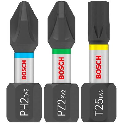 Bosch Impact Bitsatz - 25 Stück, 25 mm, PH2 PZ2 T20 T25 T30 Bosch Impact Bitsatz - 25 Stück, 25 mm, PH2 PZ2 T20 T25 T30