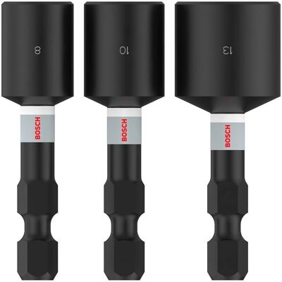 Bosch Impact Nutsetter - Heavy Duty Impact Socket Set - 3 pcs Bosch Impact Nutsetter - Heavy Duty Impact Socket Set - 3 pcs