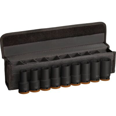 Set de 9 chei de impact Bosch - Oțel crom-molibdenic Set de 9 chei de impact Bosch - Oțel crom-molibdenic