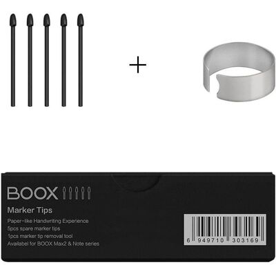 Onyx Boox Noir - Modèles avec pointes de stylet - Publicité Onyx Boox Noir - Modèles avec pointes de stylet - Publicité
