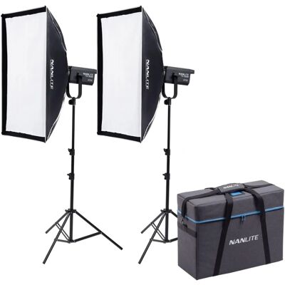 Kit de Iluminação Nanlite FS-300B Duo - Profissional Kit de Iluminação Nanlite FS-300B Duo - Profissional