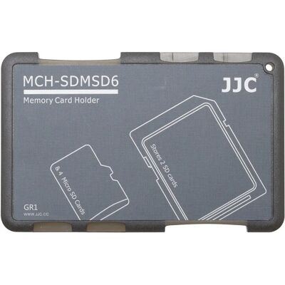 JJC Kompakte Speicherkarte Hülle - Für 4 Micro-SD & 2 SD JJC Kompakte Speicherkarte Hülle - Für 4 Micro-SD & 2 SD