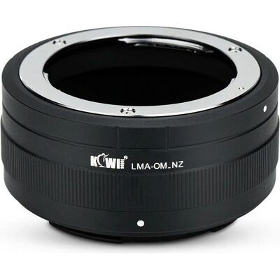 Adaptateur d'objectif Kiwifotos Olympus OM pour Nikon Z - Mise au point à l'infini - Publicité Adaptateur d'objectif Kiwifotos Olympus OM pour Nikon Z - Mise au point à l'infini - Publicité