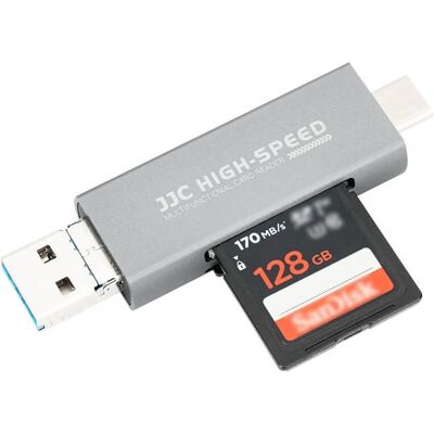 JJC Speicherkartenlesegerät - SD, microSD, CF - Kompakt & Schnell JJC Speicherkartenlesegerät - SD, microSD, CF - Kompakt & Schnell