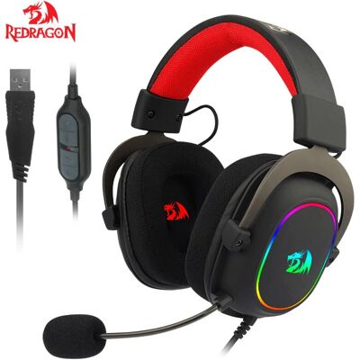 Redragon Zeus X H510 RGB Gaming Headset - Pink, Black, Red - Gaming Headset Redragon Zeus X H510 RGB Gaming Headset - Pink, Black, Red - Gaming Headset