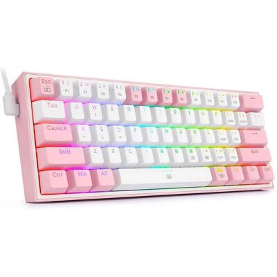 Redragon K617 Fizz RGB Pink - Mechanische Gaming-Tastatur Redragon K617 Fizz RGB Pink - Mechanische Gaming-Tastatur