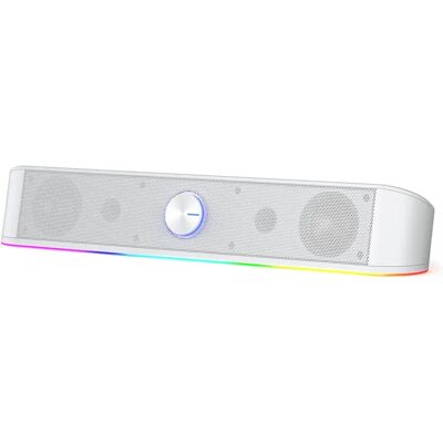 Redragon Adiemus Gs560 Barra de Som Branca RGB 6 Modos Redragon Adiemus Gs560 Barra de Som Branca RGB 6 Modos