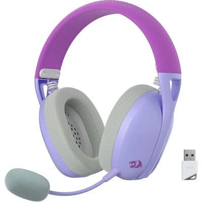 Redragon H848B Purple Wireless Gaming Headset - Headset Redragon H848B Purple Wireless Gaming Headset - Headset