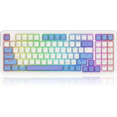 Redragon K664WBP-RGB-PRO Weiße RGB Kabellose Tastatur - Tastatur Redragon K664WBP-RGB-PRO Weiße RGB Kabellose Tastatur - Tastatur