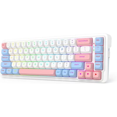 Bezprzewodowa mechaniczna klawiatura gamingowa REDRAGON K709WBP-RGB-PRO NOVA - 68 klawiszy Bezprzewodowa mechaniczna klawiatura gamingowa REDRAGON K709WBP-RGB-PRO NOVA - 68 klawiszy