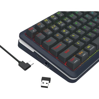 Teclado Redragon K708-RGB-PRO Flekact - Inalámbrico RGB Mecánico Bluetooth USB Teclado Redragon K708-RGB-PRO Flekact - Inalámbrico RGB Mecánico Bluetooth USB