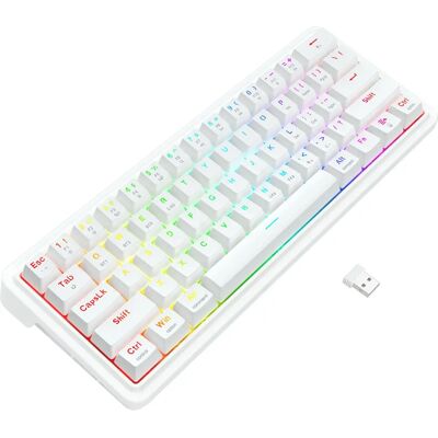 REDRAGON - K730W-RGB-PRO Draconic V2 - Weiss - Tastatur REDRAGON - K730W-RGB-PRO Draconic V2 - Weiss - Tastatur