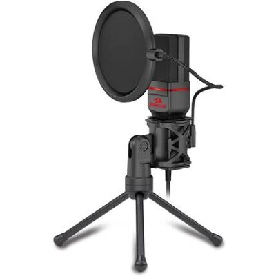 Microphone Noir Redragon GM100 - Streaming & Chat - Publicité Microphone Noir Redragon GM100 - Streaming & Chat - Publicité