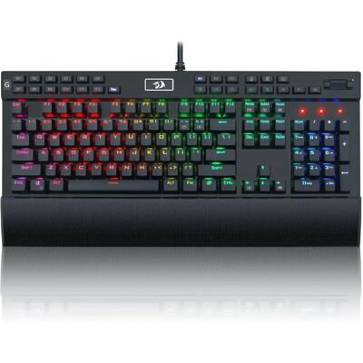 Teclado mecánico de juego RGB Redragon K550 con reposamuñecas - Teclado Teclado mecánico de juego RGB Redragon K550 con reposamuñecas - Teclado