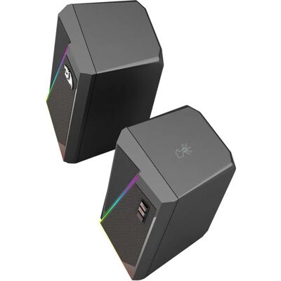 Redragon GS520 Anvil Computerlautsprecher - RGB LED - 2.0 Stereo Redragon GS520 Anvil Computerlautsprecher - RGB LED - 2.0 Stereo
