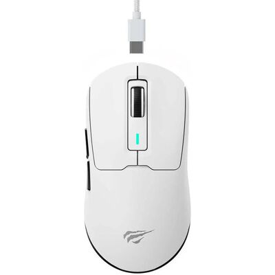 Souris de Jeu Sans Fil Havit - 16000 DPI, Noir & Blanc - Publicité Souris de Jeu Sans Fil Havit - 16000 DPI, Noir & Blanc - Publicité