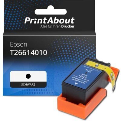 PrintAbout Epson T26614010 Schwarze Hochkapazitätsdruckerpatrone PrintAbout Epson T26614010 Schwarze Hochkapazitätsdruckerpatrone