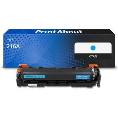 Toner PrintAbout 216A - Cyan Compatible avec HP - Publicité Toner PrintAbout 216A - Cyan Compatible avec HP - Publicité