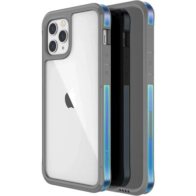 Transparante EDGE Iridescent Raptic iPhone 12 Pro Max - Telefoonhoesje Transparante EDGE Iridescent Raptic iPhone 12 Pro Max - Telefoonhoesje
