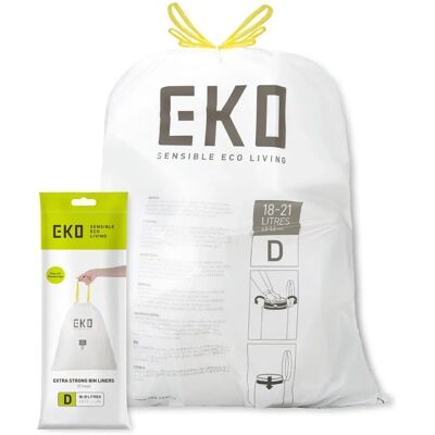 EKO Sac poubelle 18-21L - Type D, Pack de 20 EKO Sac poubelle 18-21L - Type D, Pack de 20