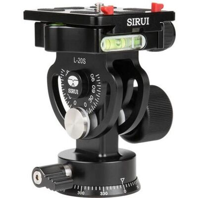 Sirui L-20S Tripod Head - Supports 25kg, 180° tilt, 360° pan Sirui L-20S Tripod Head - Supports 25kg, 180° tilt, 360° pan