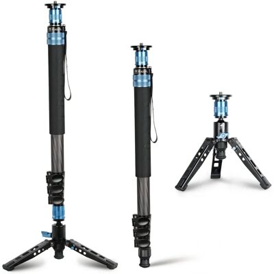 Sirui P-424FL Carbon Monopod - Versatile 3-in-1 Stativ Sirui P-424FL Carbon Monopod - Versatile 3-in-1 Stativ