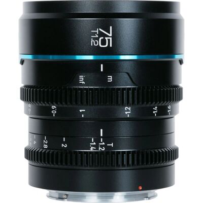 Sirui Nightwalker 75mm T1.2 S35 Cine-Objectief - Zwart Sirui Nightwalker 75mm T1.2 S35 Cine-Objectief - Zwart