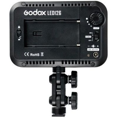 Godox LED126 - LED Lamp - 7,5W - Zwart - 9,65cm Godox LED126 - LED Lamp - 7,5W - Zwart - 9,65cm