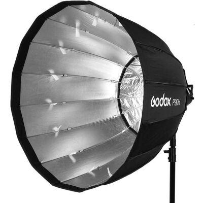 Godox Softbox P90H - Softbox parabolico 90cm pentru montura Bowens Godox Softbox P90H - Softbox parabolico 90cm pentru montura Bowens