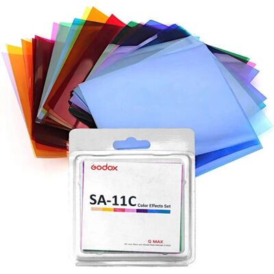 Kit de filtres d'éclairage photo multicolores SA-11C - Filtre d'éclairage Kit de filtres d'éclairage photo multicolores SA-11C - Filtre d'éclairage