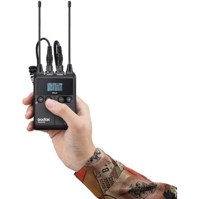 Godox Wmic UHF hordozható vezeték nélküli mikrofonrendszer - Mikrofon & vevő Godox Wmic UHF hordozható vezeték nélküli mikrofonrendszer - Mikrofon & vevő