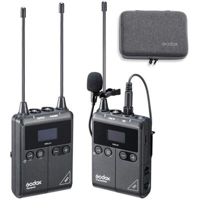 Godox WmicS1 Draadloos Lavalier Microfoonsysteem - Zwart Godox WmicS1 Draadloos Lavalier Microfoonsysteem - Zwart