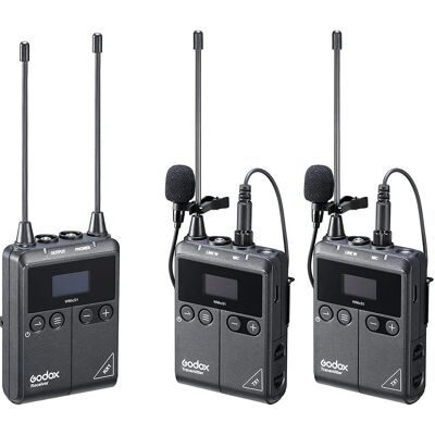 Godox Drahtloses Mikrofon System WmicS1 Kit 2 - Rundfunk Godox Drahtloses Mikrofon System WmicS1 Kit 2 - Rundfunk