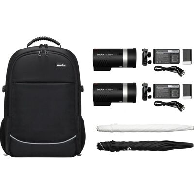 Zestaw przenośny lamp błyskowych Godox AD300 PRO - Czarny Zestaw przenośny lamp błyskowych Godox AD300 PRO - Czarny