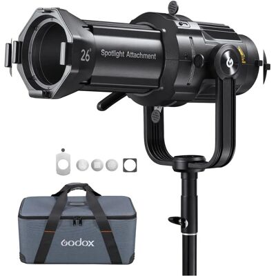 Kit d'accessoires projecteurs Godox VSA26K - Lentille 26° - Outil d’éclairage créatif Kit d'accessoires projecteurs Godox VSA26K - Lentille 26° - Outil d’éclairage créatif