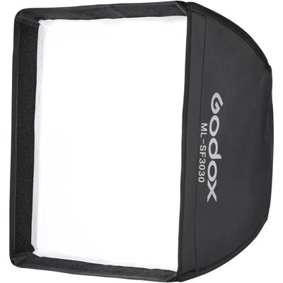 Godox ML-SF3030 Softbox - 30x30cm per ML30 & ML30Bi - Diffusore Morbido Godox ML-SF3030 Softbox - 30x30cm per ML30 & ML30Bi - Diffusore Morbido