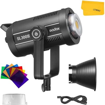 Lampe Vidéo LED Godox SL300III - Puissante, 5600K, Mode Silencieux Lampe Vidéo LED Godox SL300III - Puissante, 5600K, Mode Silencieux