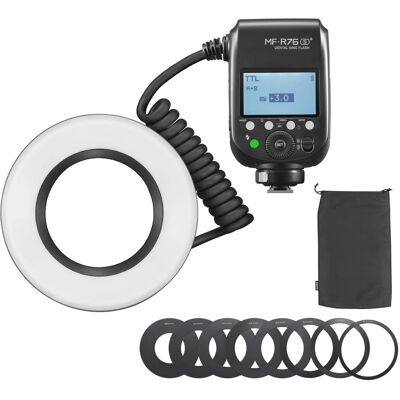 Godox MF-R76C Flash annulaire macro pour Canon - TTL - 76Ws - Publicité Godox MF-R76C Flash annulaire macro pour Canon - TTL - 76Ws - Publicité