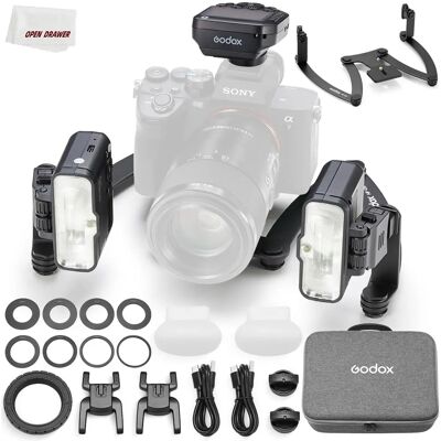 Kit de bliț dentar Godox MF12-DK1 - Macro, Compatibil Sony Kit de bliț dentar Godox MF12-DK1 - Macro, Compatibil Sony