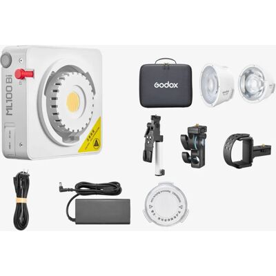 Godox ML100Bi Kit 2 - Kompakte LED-Videoleuchte Godox ML100Bi Kit 2 - Kompakte LED-Videoleuchte