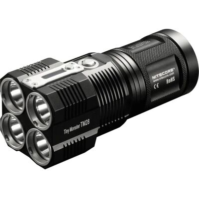 Nitecore TM28 Lampe de Poche Noire - Lampe Tactique - IPX-8 - 6000 lumens Nitecore TM28 Lampe de Poche Noire - Lampe Tactique - IPX-8 - 6000 lumens