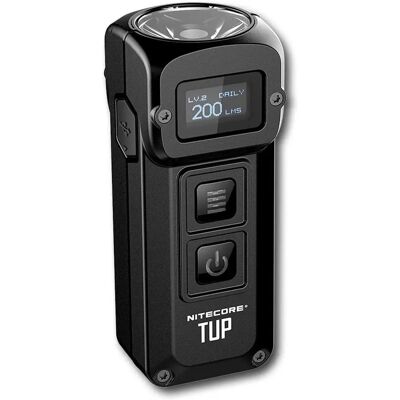 Nitecore TUP Mini ficklampa - 1000 lumen, OLED-skärm, uppladdningsbar, kompakt Nitecore TUP Mini ficklampa - 1000 lumen, OLED-skärm, uppladdningsbar, kompakt