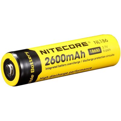 Nitecore NL186 2600mAh Lithium-Ion Battery - Rechargeable Rechargeable Battery Nitecore NL186 2600mAh Lithium-Ion Battery - Rechargeable Rechargeable Battery