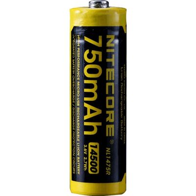 Nitecore NL1475R Wiederaufladbare Batterie - 14500 Lithium-Ion Nitecore NL1475R Wiederaufladbare Batterie - 14500 Lithium-Ion