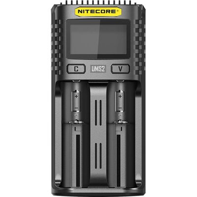 Ładowarka do Baterii Nitecore UMS2 - Szybkie USB 2-Sloty Ładowarka do Baterii Nitecore UMS2 - Szybkie USB 2-Sloty