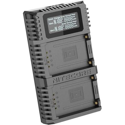 Chargeur de Batterie Nitecore FX2 PRO pour Fuji GFX 50S - Publicité Chargeur de Batterie Nitecore FX2 PRO pour Fuji GFX 50S - Publicité