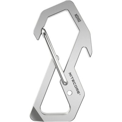 Nitecore NSH10 többfunkciós titán karabiner - hardver akasztó Nitecore NSH10 többfunkciós titán karabiner - hardver akasztó