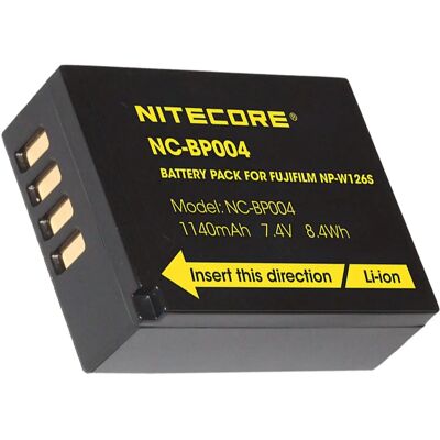 Nitecore NP-W126S Kamerabatteri - 1140mAh - Fujifilm számára Nitecore NP-W126S Kamerabatteri - 1140mAh - Fujifilm számára